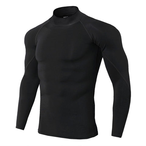 T-shirt À Manches Longues compression Col Haut